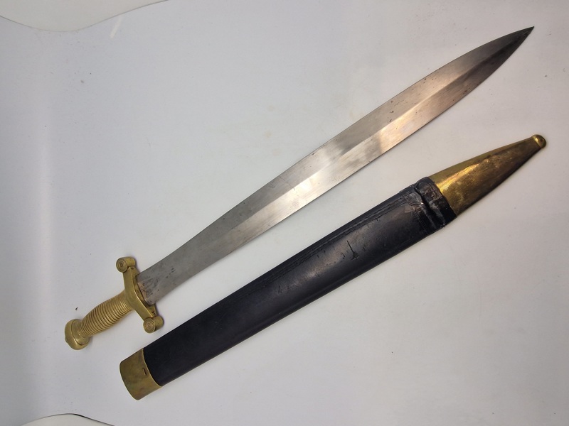 Original French M1831 Artillery Glaive Side Arm in Scabbard