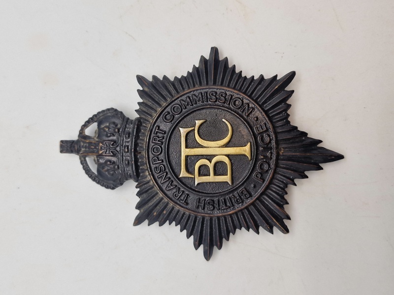 Originalt badge - British Transport Comision, police før 1952