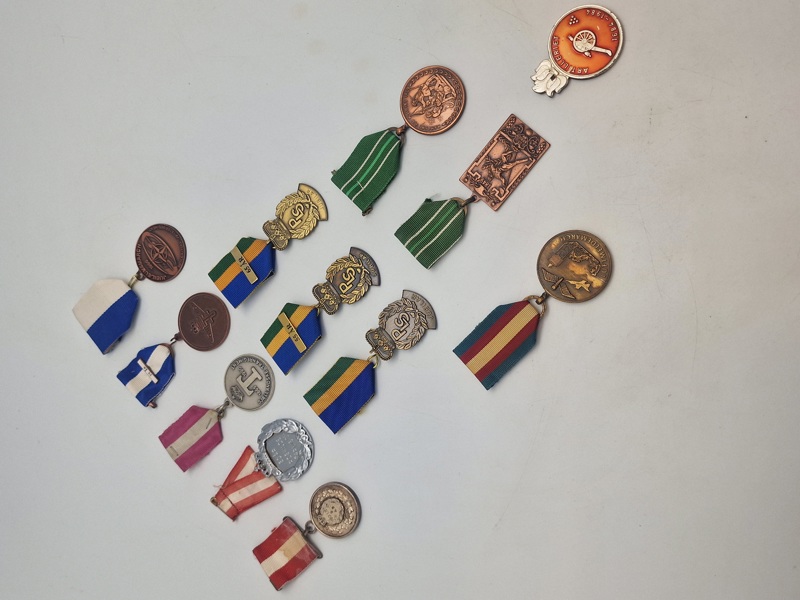 Samling marchmedaljer