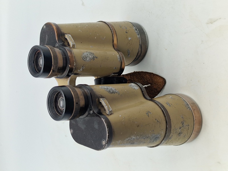 Original tysk 10X50 kikkert - ww2 (enhedsfarve) god i optik 