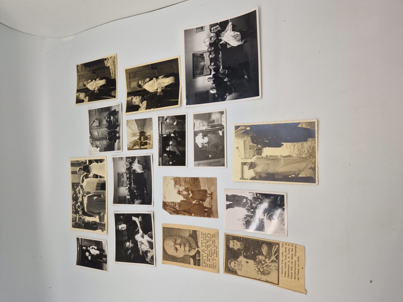 Samling fotos mm fra Dansk officers familie