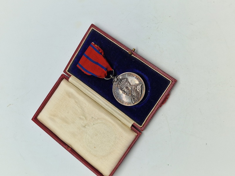 Original King George V’s Police Coronation Medal 1911 - navngivet 