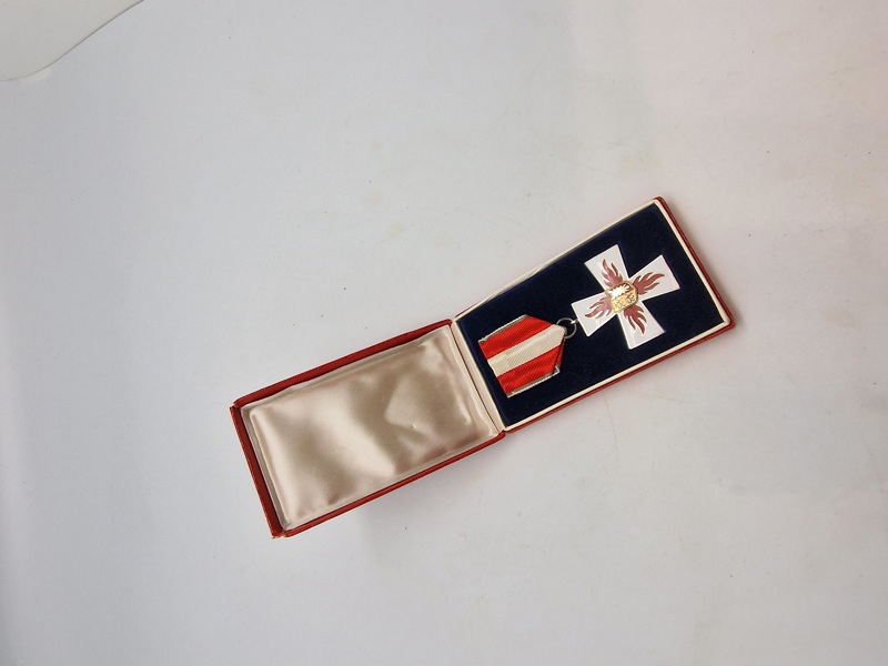 Original tysk Feuerwehr medalje med æske Slesvig 